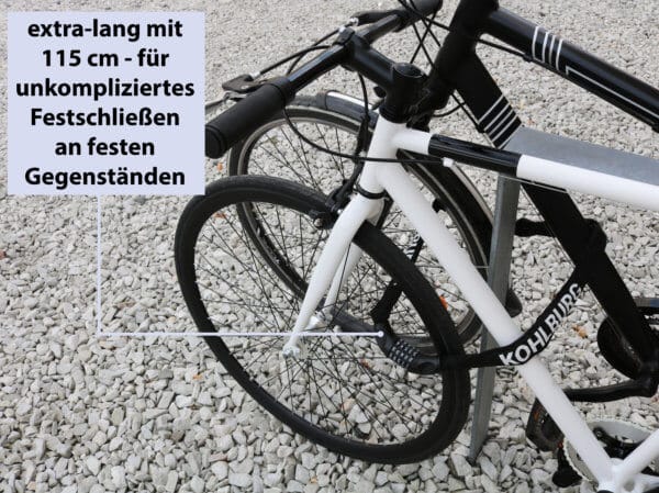 Langes Kettenschloss mit Zahlenkombination "Oslo" – Bild 2