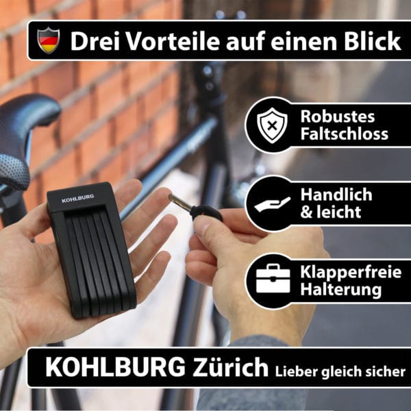 Leichtes & kleines Faltschloss "Zürich" – Bild 8