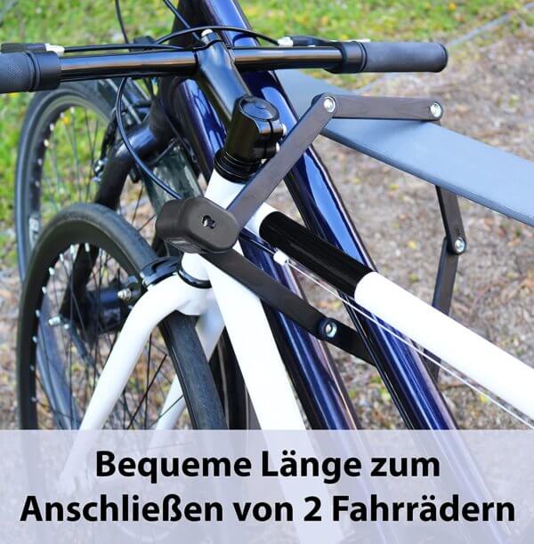 Langes Sicherheits-Faltschloss "Mailand" – Bild 4