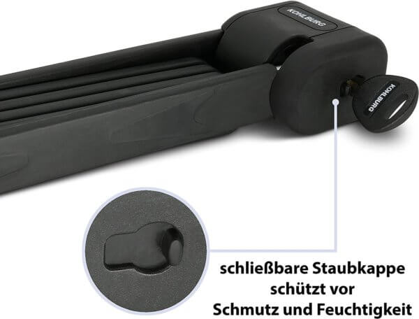Langes Sicherheits-Faltschloss "Mailand" – Bild 5