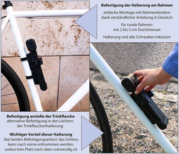 Langes Sicherheits-Faltschloss "Mailand" – Bild 6